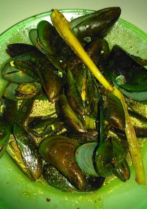 Foto resep Kerang hijau kuah kuning pedas