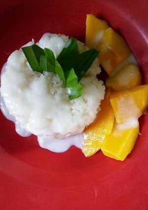 Foto resep Mango sticky rice metode simple dan lezat