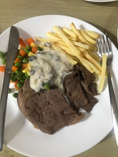 Foto resep Striploin Steak with mushroom sauce