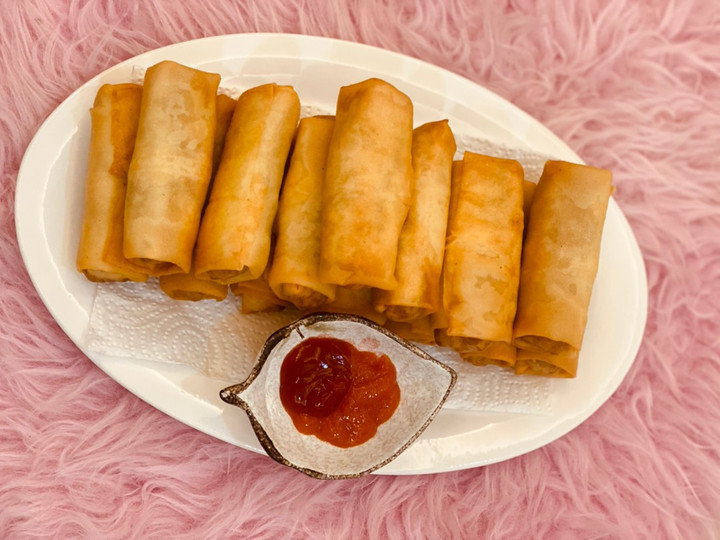 Cara Buat Resep Lumpia rebung ayam goreng Yang Lezat Sekali