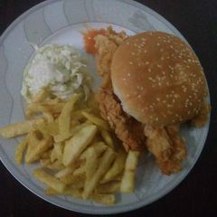 A picture of Zinger Burger   #KokabandCookpad.