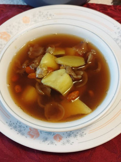 枸杞黑糖老薑地瓜桂圓湯 的食譜成品照片