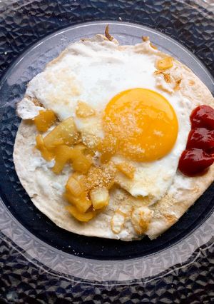 Una foto de Huevos rancheros