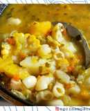 Sopa de Vegetales con Fideos Coditos