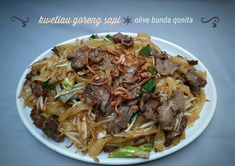 Resep Kwetiau goreng sapi Anti Gagal