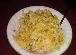A picture of Chicken Noodle casserole.