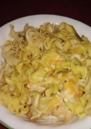 A picture of Chicken Noodle casserole.