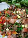 Ensalada divertida de lentejas