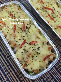 Foto resep Spicy Cheesy Bolognaise Baked Rice