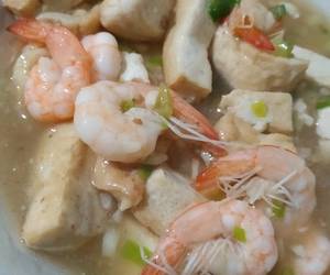 Resep mudah Tahu cah udang Praktis Enak