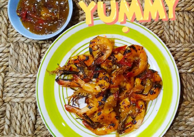 Udang Vanname Bakar Madu Pedas Legit