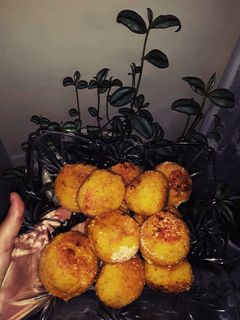 عکسی از دستور توپک سیب زمینی شکم پر