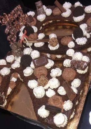 صورة لوصفة كيكة الأرقام لحفلة عيد ميلاد 🎂 🎉🎉