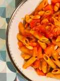 Pasta with Peppers and Cannellini Beans
