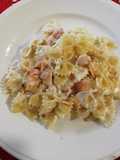 Farfalle con salmone e panna 😋