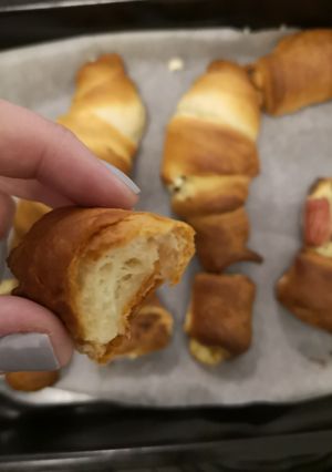 Une photo de Croissants tartare simple ou tartare saucisse