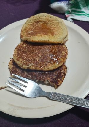 Una foto de Panqueques de avena integral