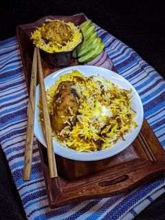 তন্দুরি মোমো বিরিয়ানী(Tandoori Momo Biriyani recipe in Bengali) রেসিপির প্রধান ছবি