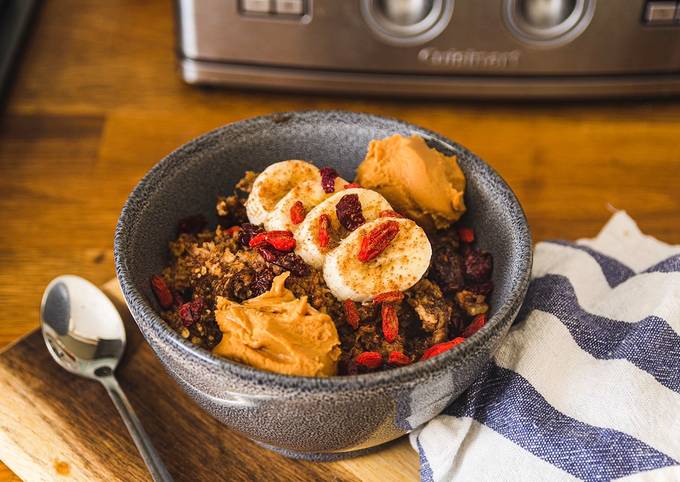 Banana Chocolate Chip Baked Oatmeal