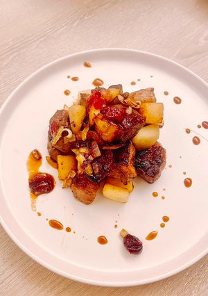 莓果骰子牛 的食譜成品照片