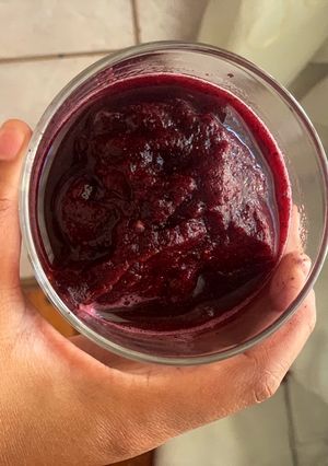 A picture of Frozen MCC Blueberry Smoothie.