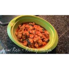 A picture of Ayam Rica Rica Pedas.