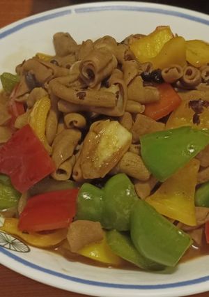 Foto resep Oseng Usus dan Paprika