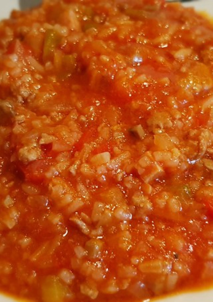 Una foto de Arroz a la bolognesa