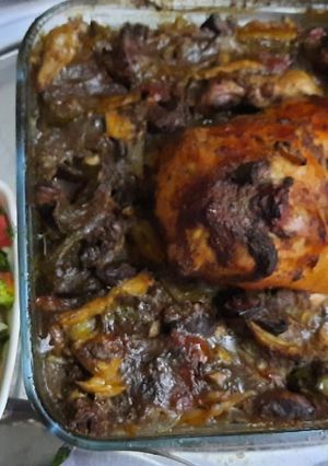 صورة لوصفة فراخ بالبطاطس في الصوص المغربي