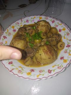 صورة لوصفة سرة الدجاج واللحم