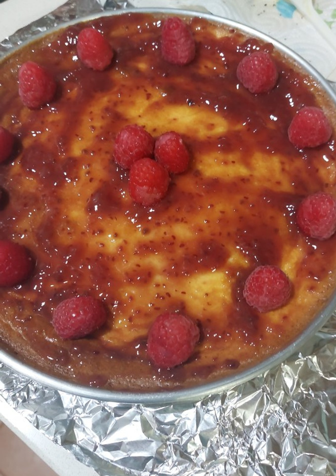 Una foto de Tarta de queso al horno