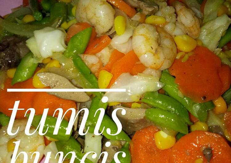 Bumbu mengolah Tumis buncis udang hati Lezat