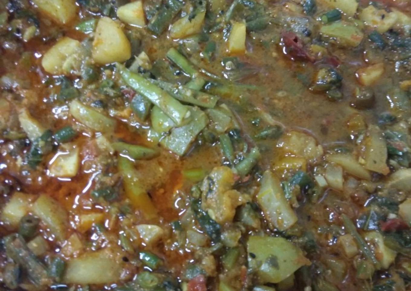 Panchmale sabji(mix vegetables curry)
