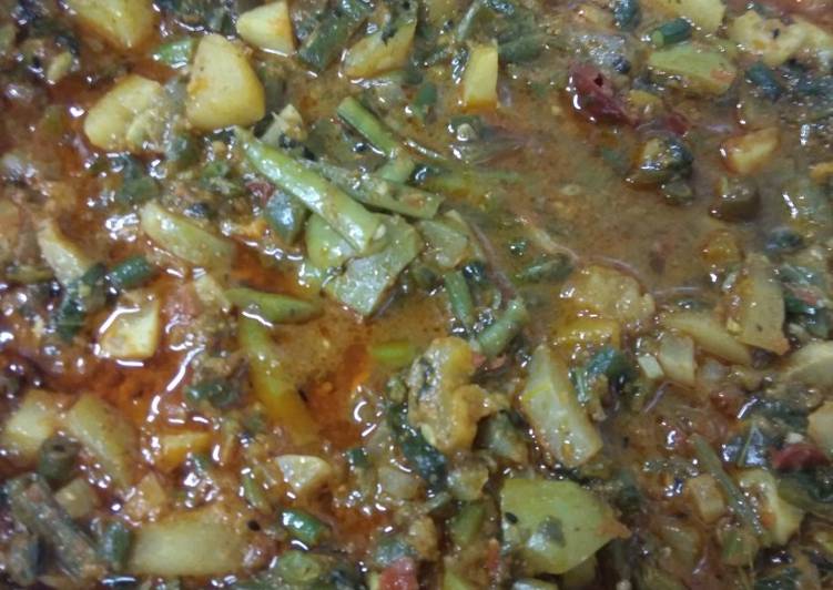 Simple Way to  Panchmale sabji(mix vegetables curry)