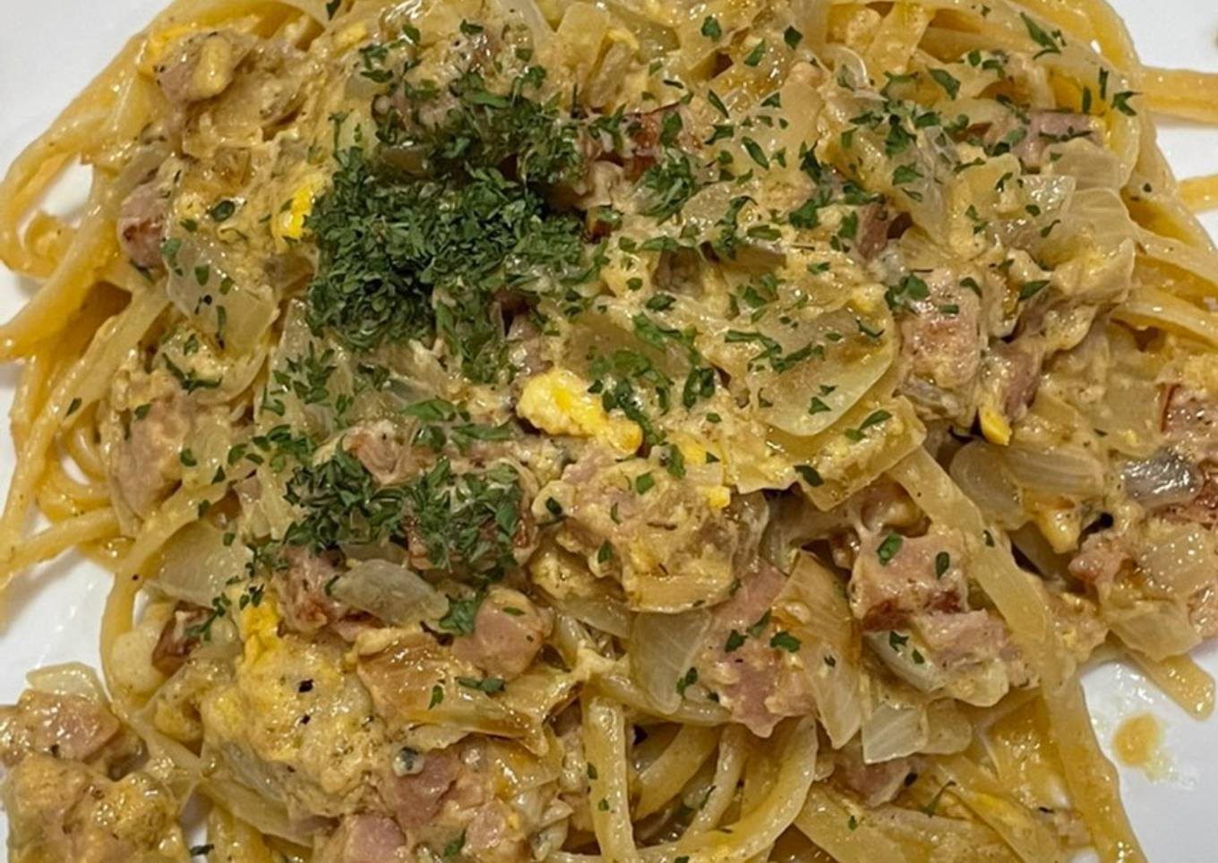 Fettuccine carbonara