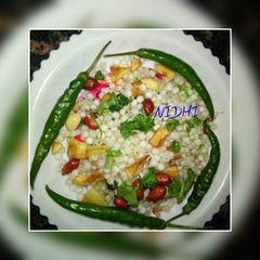 A picture of Sabudana khichdi.