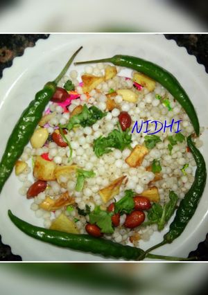 A picture of Sabudana khichdi.