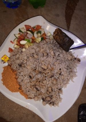 A picture of Shinkafa da wake.