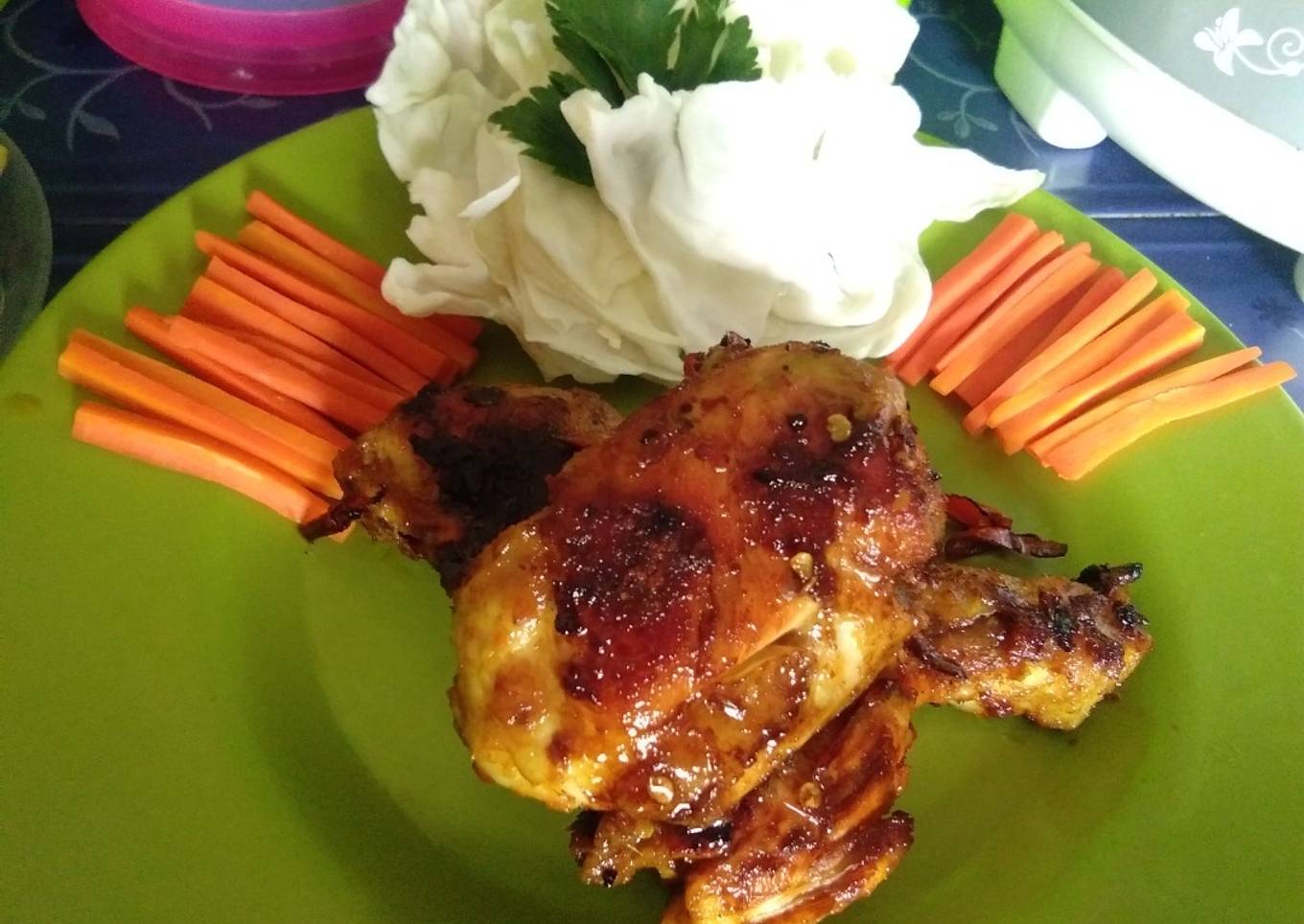 Ayam bakar pedas (teplon)