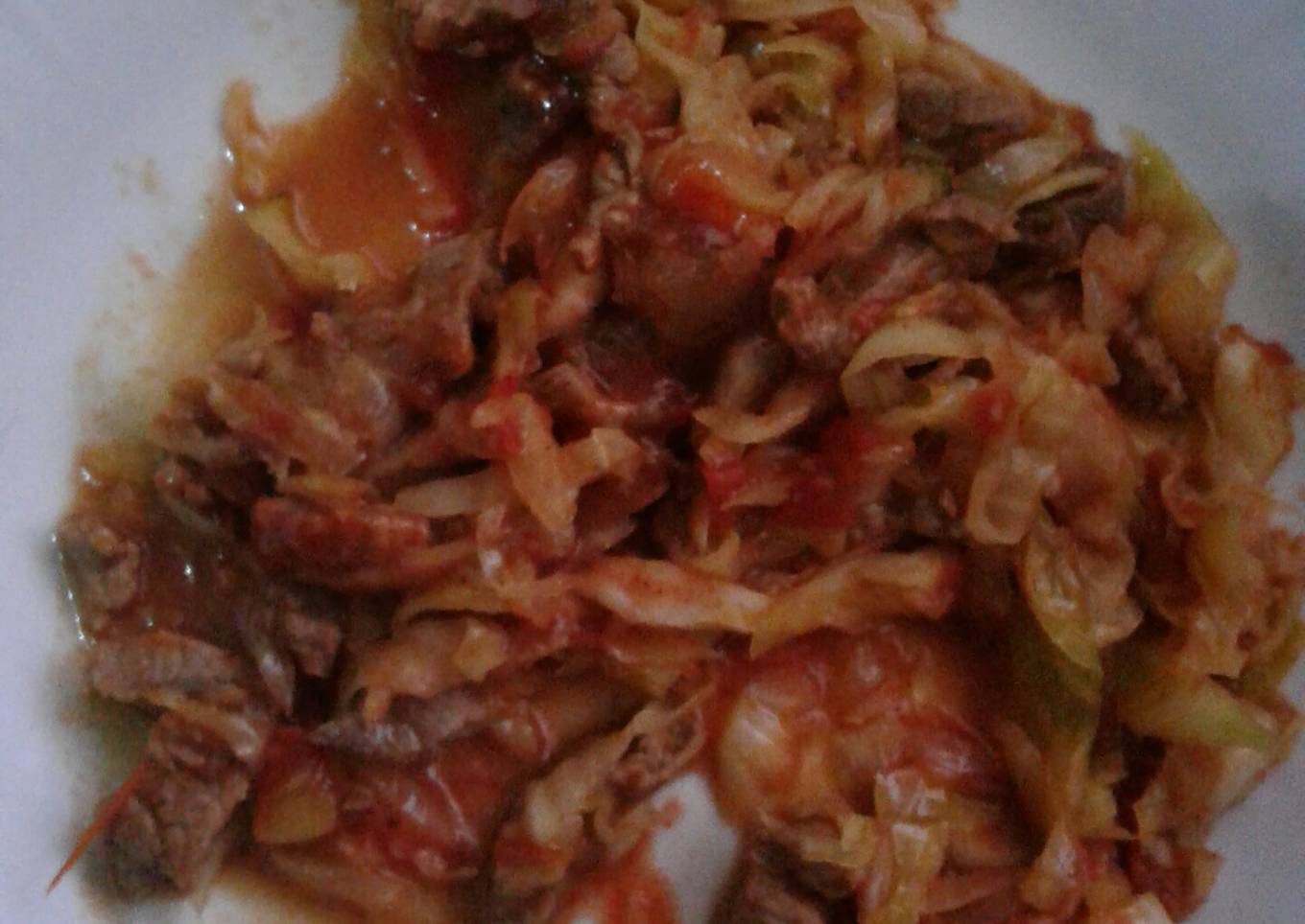 Beef and cabbage stew