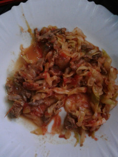 A picture of Beef and cabbage stew.