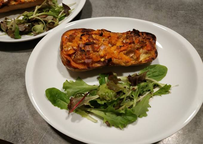 Butternut farci gratiné