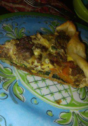 Una foto de Tarta de espinaca y carne