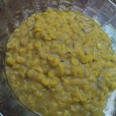 A picture of Mishti cholar daal (sweet chana daal).