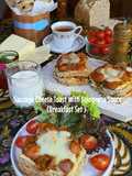 Sausage Cheese Toast With Bolognese Sauce (Breakfast Set)