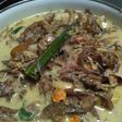 Kusi (jantung pisang) kuah santan pedas👍