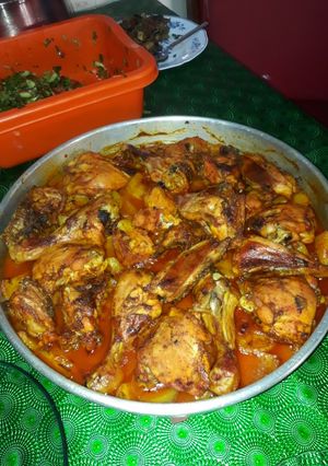 صورة لوصفة صينية بطاطا مع الفروج المشوي