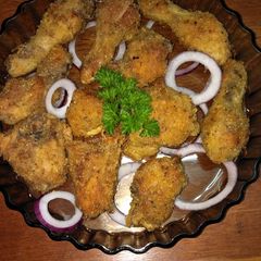 A picture of Crumbled chicken.