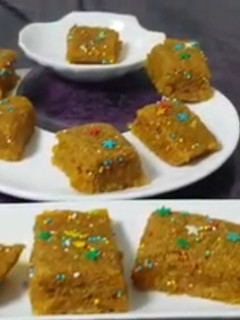 शकरकंद की बर्फी (shakarkand ki barfi recipe in Hindi) रेसिपी मुख्य फोटो