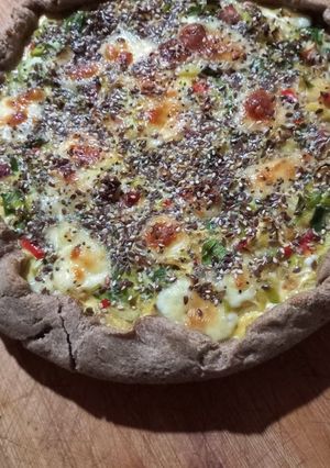 Una foto de Tarta de puerros